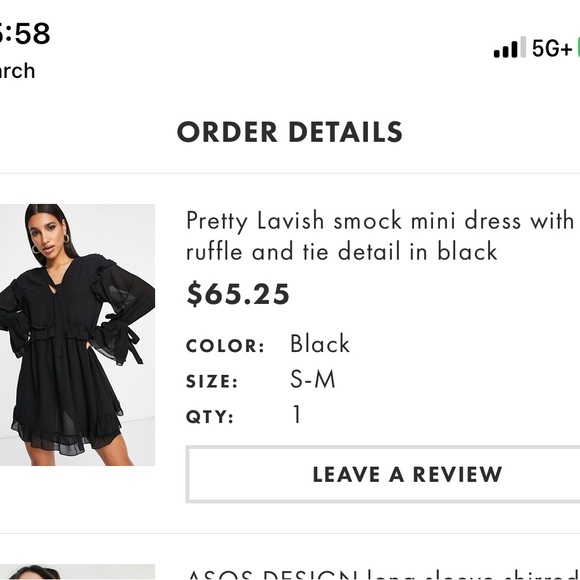 ASOS Pretty Lavish Smock Ruffle Mini Dress - Picture 8 of 8